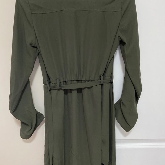 XS Forrest Green Button Down Dress Shirt (Revamped) - Picture 3 of 4